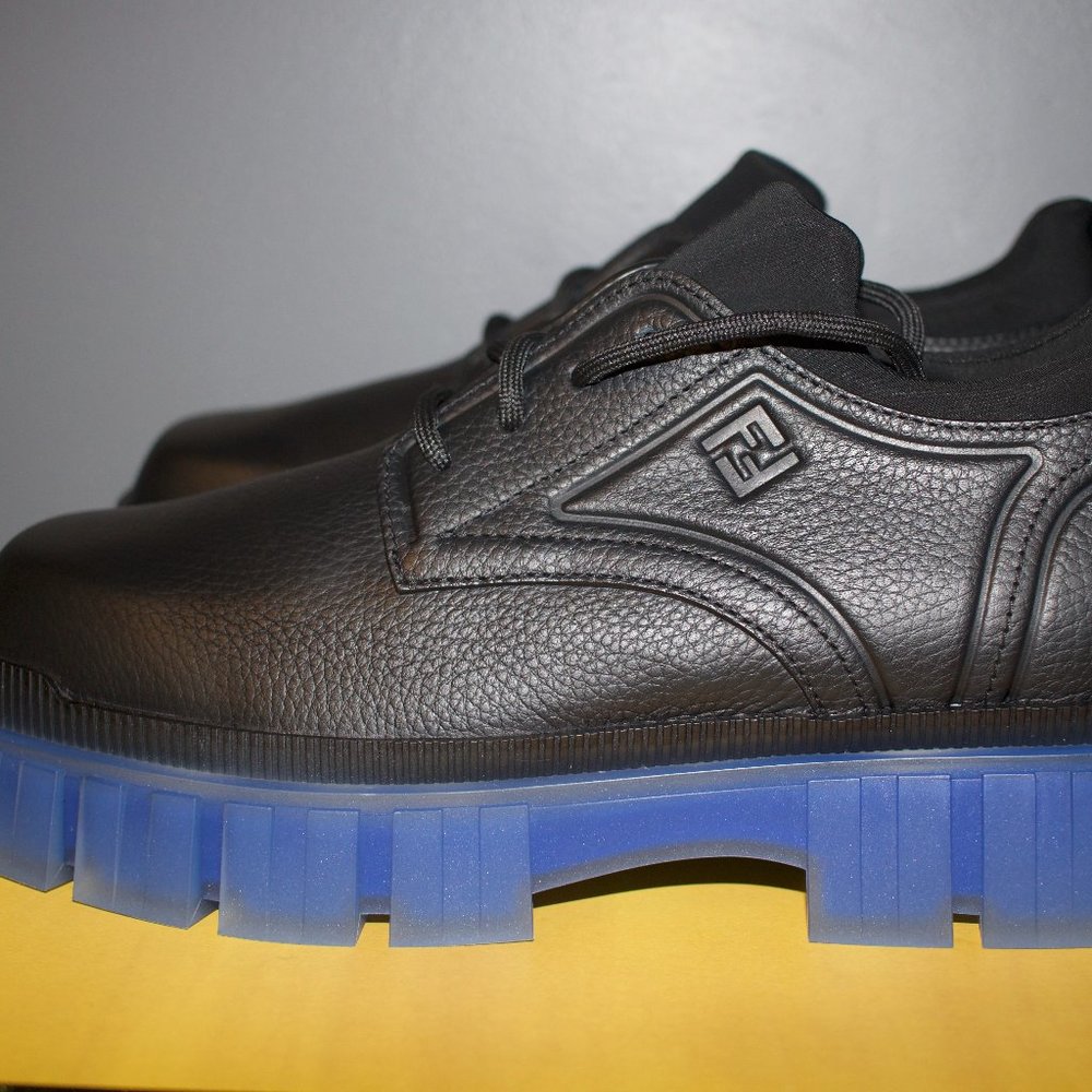 Fendi - Men's Lace up derby shoes Black/Blue (Brand New)